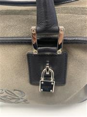 LOEWE VINTAGE SUEDE CUBO BAG